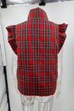 Casual Plaid Buckle Waistcoats