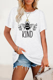 Casual Animal Letter Print O Neck T-Shirts