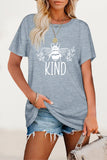 Casual Animal Letter Print O Neck T-Shirts