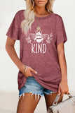 Casual Animal Letter Print O Neck T-Shirts