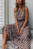 shirtstylespot Polka Dot Round Neck Dress (5 Colors)