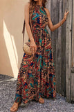 Bohemian Floral Patchwork Printed Dress Dresses(3 Colors)