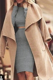 Casual Solid Patchwork O Neck Long Sleeve Two Pieces