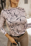 Casual Letter Digital Printing Half A Turtleneck Tops(9 Colors)