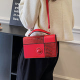 Celebrities Elegant Color Block Contrast Bags(6 Colors)