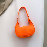 Daily Simplicity Solid Texture Felt Bags(6 Colors)