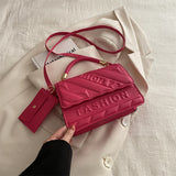 Casual Simplicity Letter Patchwork Bags(5 Colors)