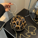 Casual Leopard Patchwork Chains Bags(3 Colors)