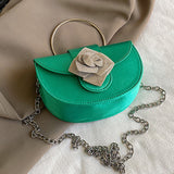 Casual Rhinestone Flowers Patchwork Chains Bags(6 Colors)