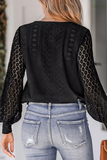 Casual Street Solid Color Lace V Neck Blouses