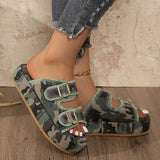 Casual Hollow Out Patchwork Round Comfortable Wedges Shoes(3 Colors)