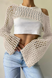 Sexy Hollow Out Irregular Off Shoulder Sweaters (17 Colors)