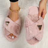 Casual Patchwork Heart-shaped Round Comfortable Shoes