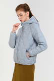 Casual Pocket Zipper White duck down Hooded Outerwear(Down content 86%~90%)(3 Colors)