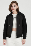 Casual Daily Draw String Pocket Zipper White duck down Hooded Outerwear(Down content 86%~90%)(3 Colors)