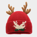 Christmas Reindeer Antler Scarf Hat Gloves Three Piece Set(3 Colors)