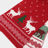 Christmas Reindeer Pattern Pattern Hat Scarf Gloves Set(6 Colors)