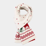 Christmas Reindeer Pattern Pattern Hat Scarf Gloves Set(6 Colors)