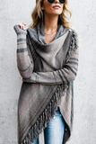 shirtstylespot Striped Shawl Sweater 2 Styles