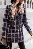 Fashion Street Plaid Turn-back Collar Outerwear