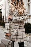 Fashion Street Plaid Turn-back Collar Outerwear