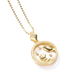 Fashion Solid Zodiac Necklace