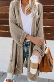 Casual Solid Hollowed Out Sweaters Cardigans(10 Colors)