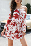 Fashion Street Tie Dye Patchwork Spaghetti Strap Waist Skirt Dresses