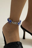 Fashion Daily Patchwork With Bow Anklet