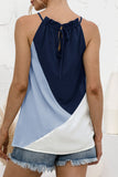 Fashion Sweet Solid Patchwork Halter Tops(4 Colors)