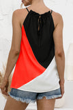 Fashion Sweet Solid Patchwork Halter Tops(4 Colors)