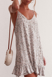 Casual Print Spaghetti Strap Trumpet Mermaid Dresses