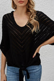 Fashion Casual Solid Patchwork V Neck Tops