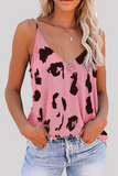 Casual Street Print Basic V Neck Tops(8 Colors)