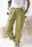 Casual Solid Basic Straight Solid Color Bottoms(9 Colors)