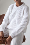 Casual Solid Patchwork O Neck Sweater(5 Colors)