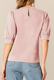 Casual Solid Patchwork O Neck Tops(9 Colors)