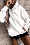 Casual Street Solid Patchwork Pocket Hooded Collar Hoodies(4 Colors)