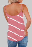 Casual Striped Print V Neck Tops(6 Colors)