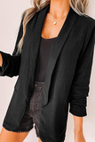 Casual Elegant Solid Patchwork Pocket Turndown Collar Outerwear(12 Colors)