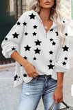 Casual The stars Pocket Zipper V Neck Tops(5 Colors)