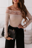 Fashion Sexy Solid Lace Off the Shoulder Tops(5 Colors)