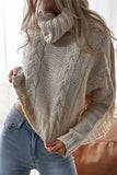 Casual Solid Pullovers Scarf Collar Sweaters(3 Colors)