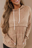 Fashion Solid Color O Neck Hoodies(4 Colors)