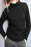 Casual Solid Color Half A Turtleneck Sweaters(6 Colors)