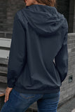 Casual Sportswear Solid Pocket Hooded Collar Outerwear