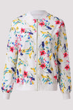 Casual Floral Patchwork O Neck Outerwear(8 Colors)