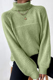 Casual Solid Patchwork Turtleneck Sweaters(6 Colors)