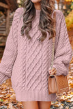 Elegant Solid Hollowed Out O Neck Long Sleeve Dresses(12 Colors)