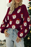 Casual Santa Claus Patchwork O Neck Sweaters(10 Colors)